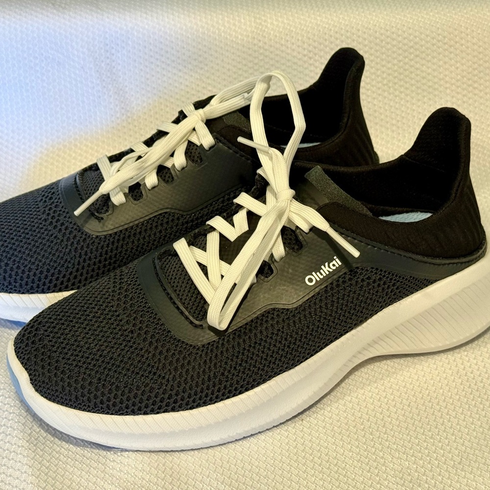 OluKai Black and White Women's Sneakers